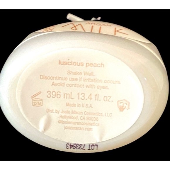 Josie Maran Argan Milk Hydrating Body Renewal Serum 13.4 oz Luscious Peach Scent - Picture 3 of 4